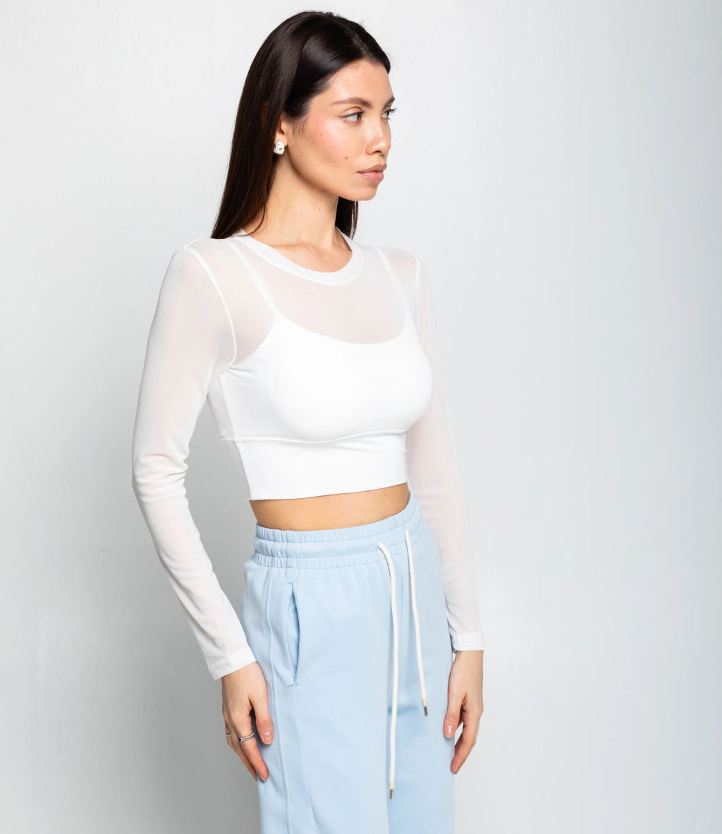 Топ #КТ202 (12), белый