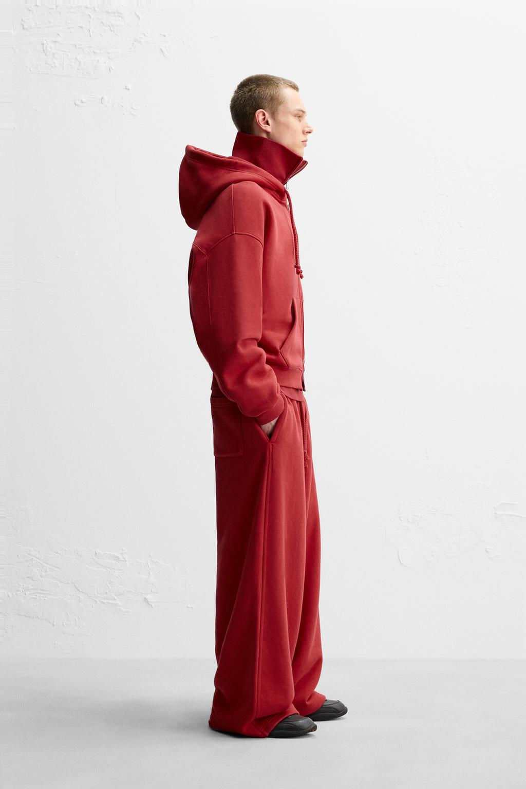 LIMITED EDITION WIDE-LEG JOGGER TROUSERS - Zara фото 4