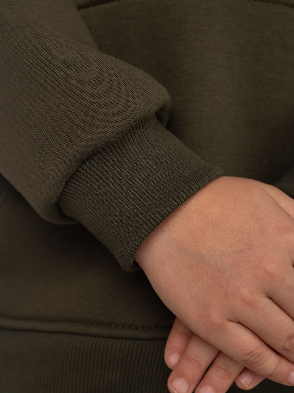 Костюм детский футер 3-х нитка начес пенье Бейби стайл ХАКИ 3 - Домтрик фото 3