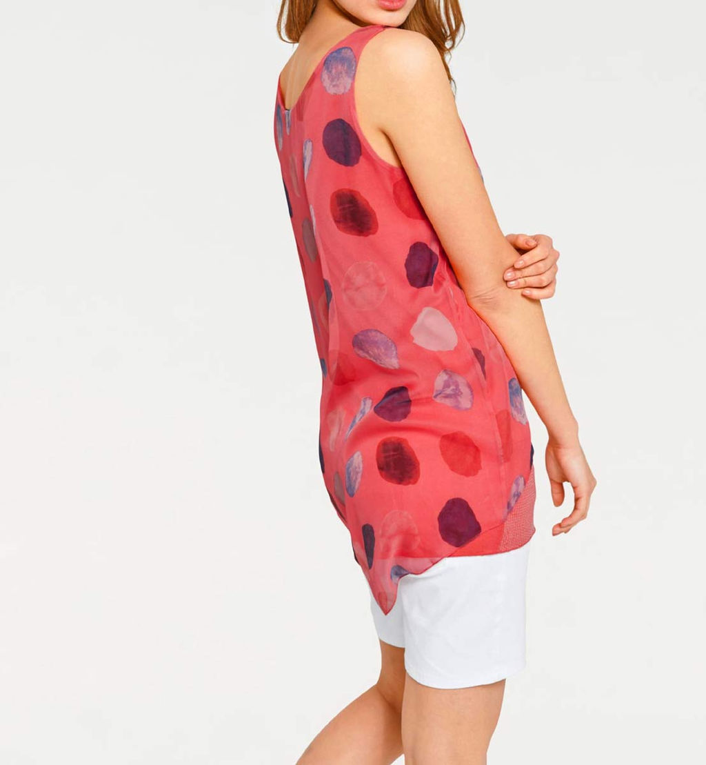 Топ, коралловый - Linea tesini фото 4