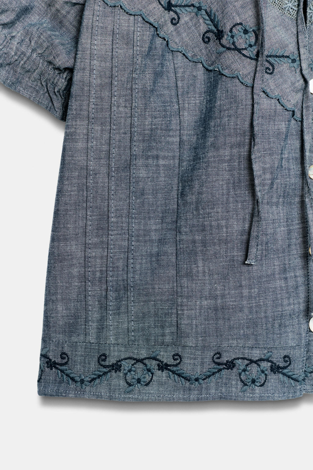 CAMISA BORDADOS LAZOS / Azul - Zara фото 7