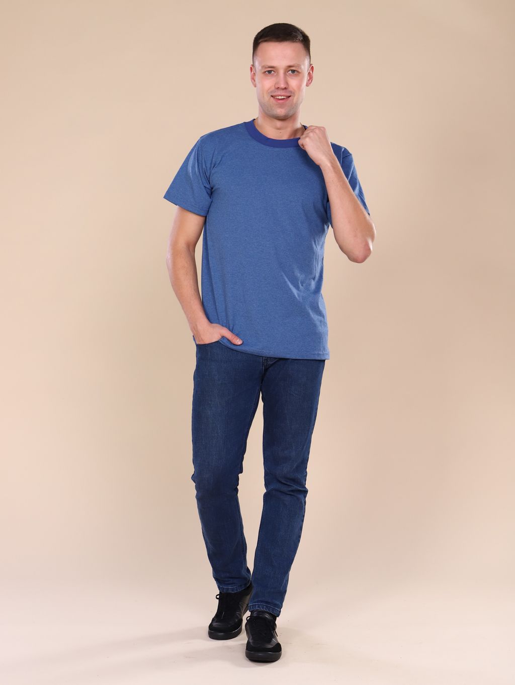 М112 Футболка мужская (синий)