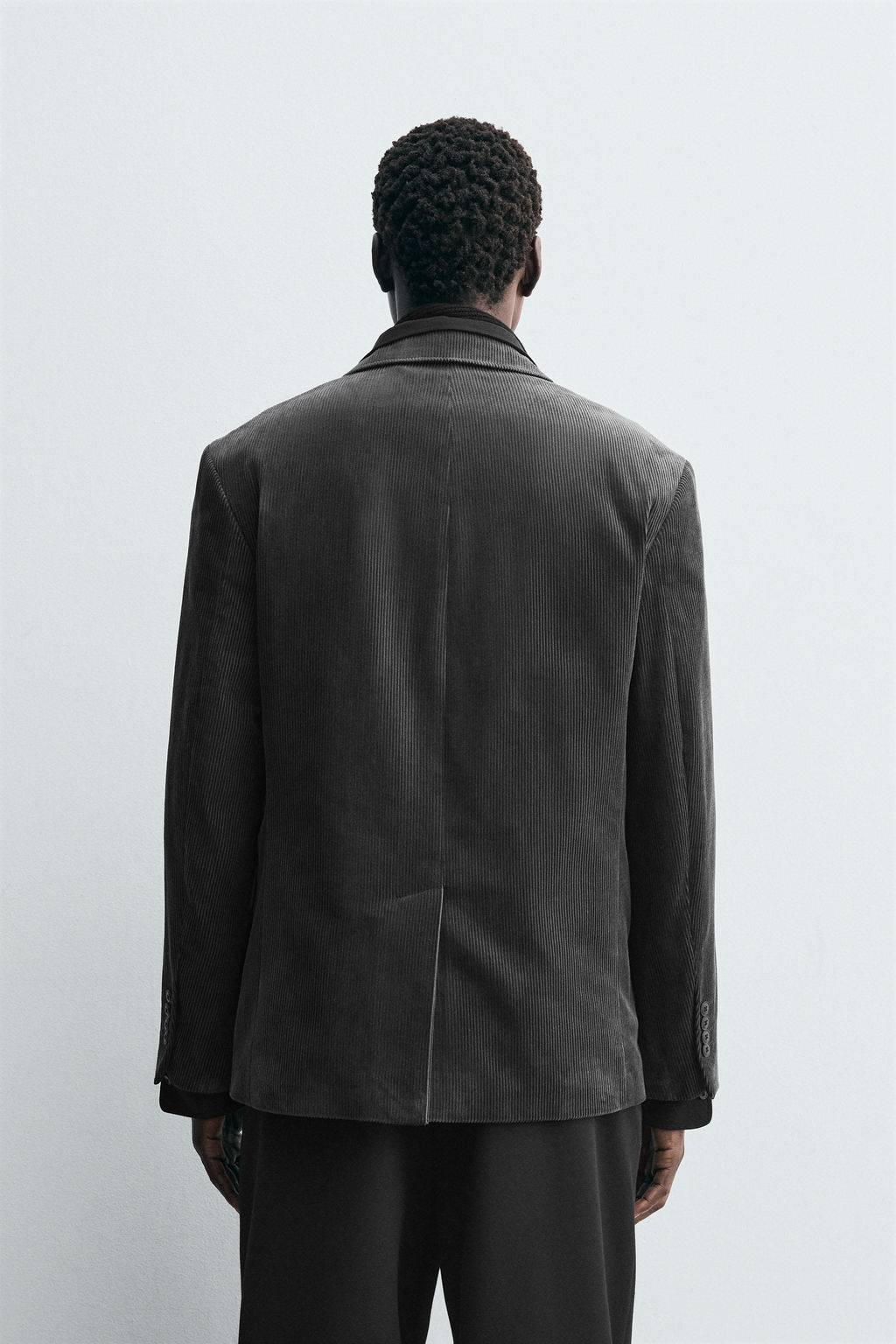 DOUBLE-BREASTED CORDUROY BLAZER - Zara фото 3
