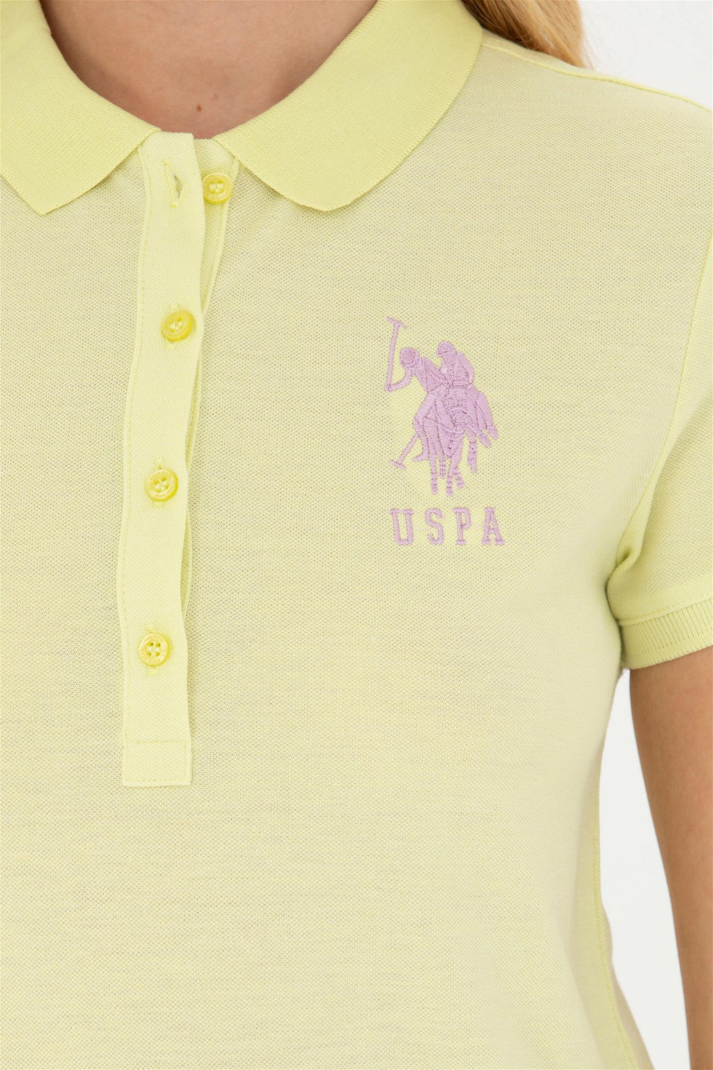 Женщина светло -желтая базовая скидка на сюрприз в корзине - U.s. polo assn фото 6