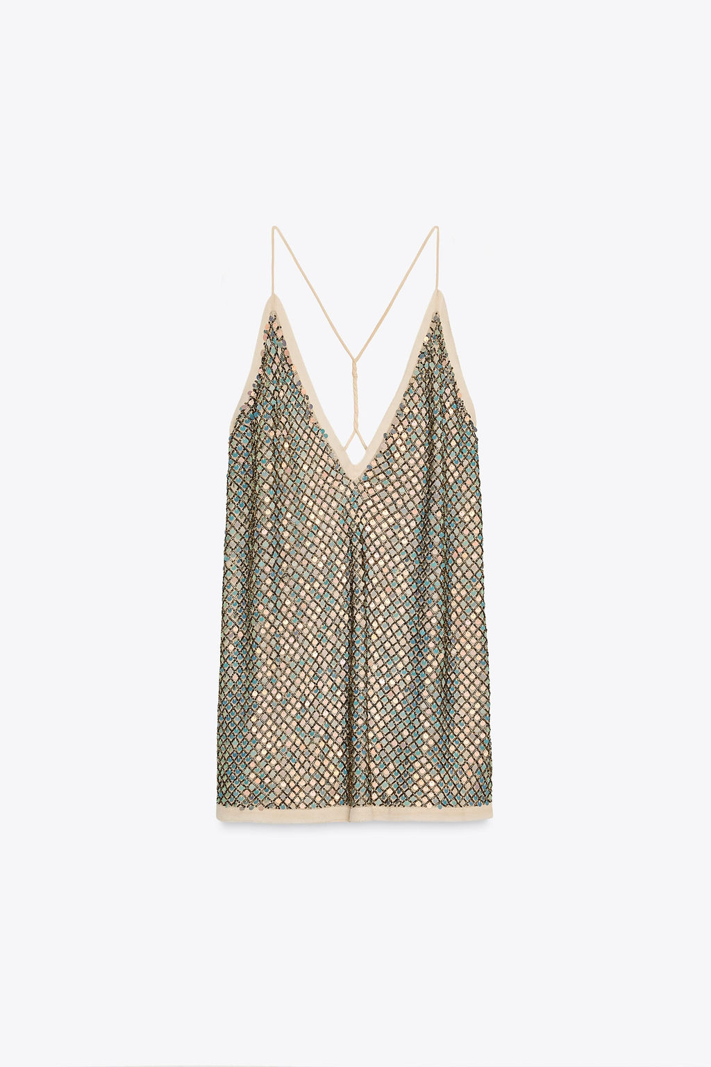 ZW COLLECTION LIMITED EDITION SEQUIN STRAPPY TOP - Zara фото 5