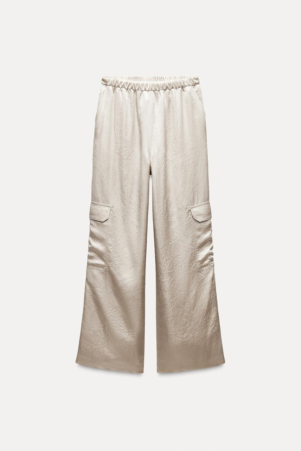 SATIN CARGO TROUSERS ZW COLLECTION - Zara фото 2