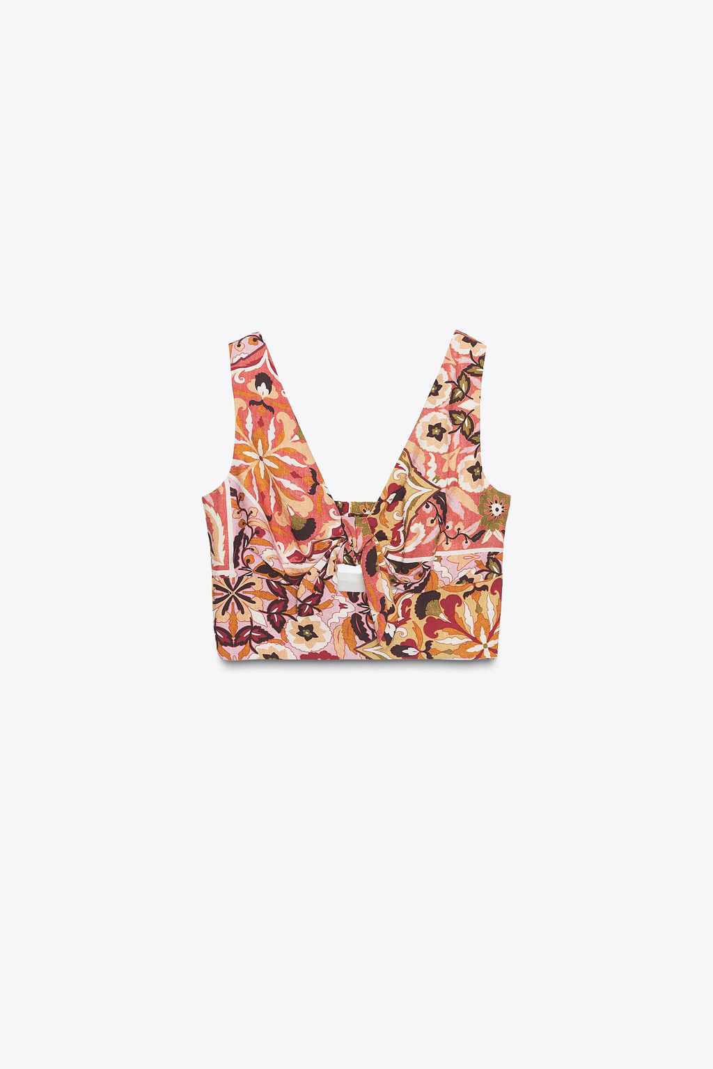 RUSTIC PRINTED KNOT TOP - Zara фото 6