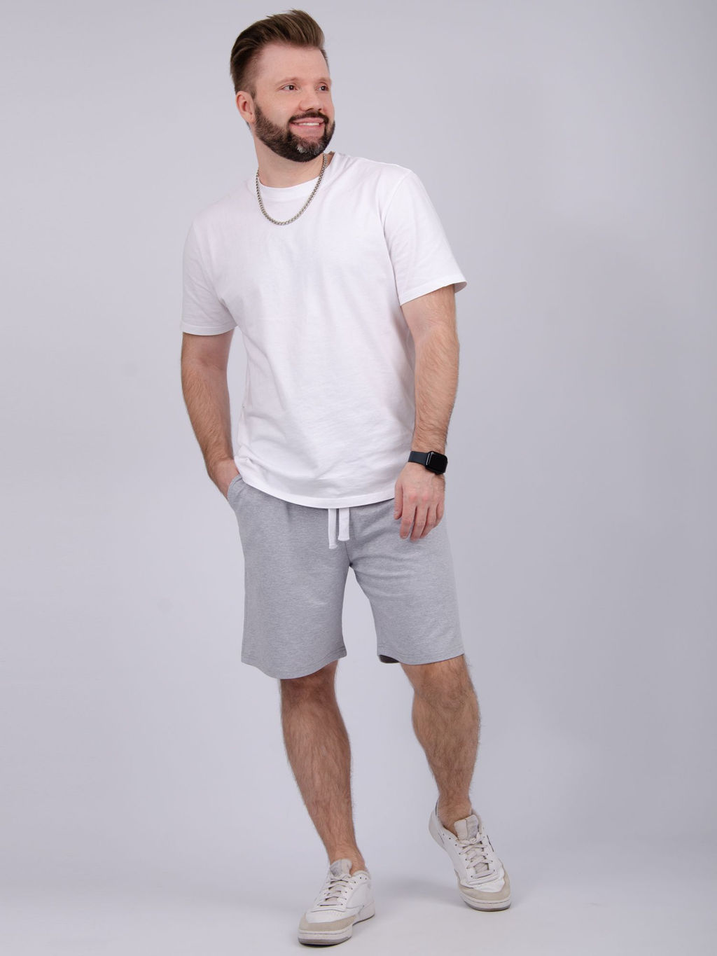 Шорты, футер с лайкрой - Малина фото 7