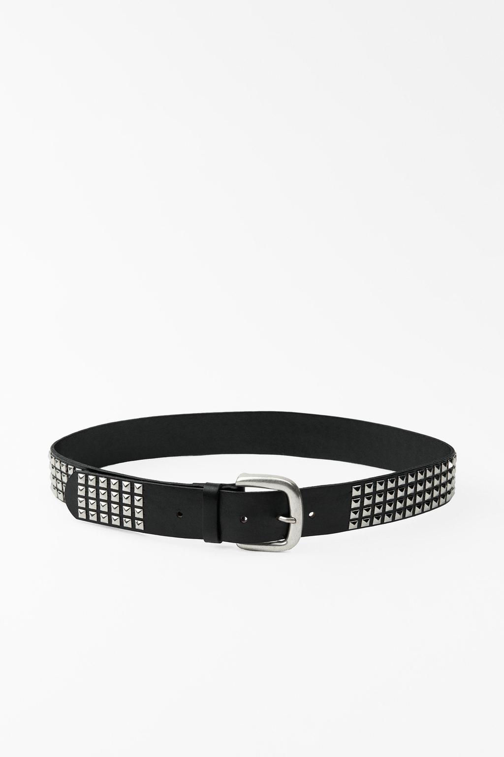 STUDDED LEATHER BELT - Zara фото 2