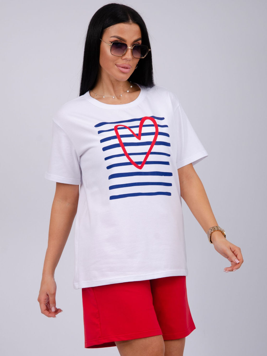 Костюм "Море 3" красный, трикотаж