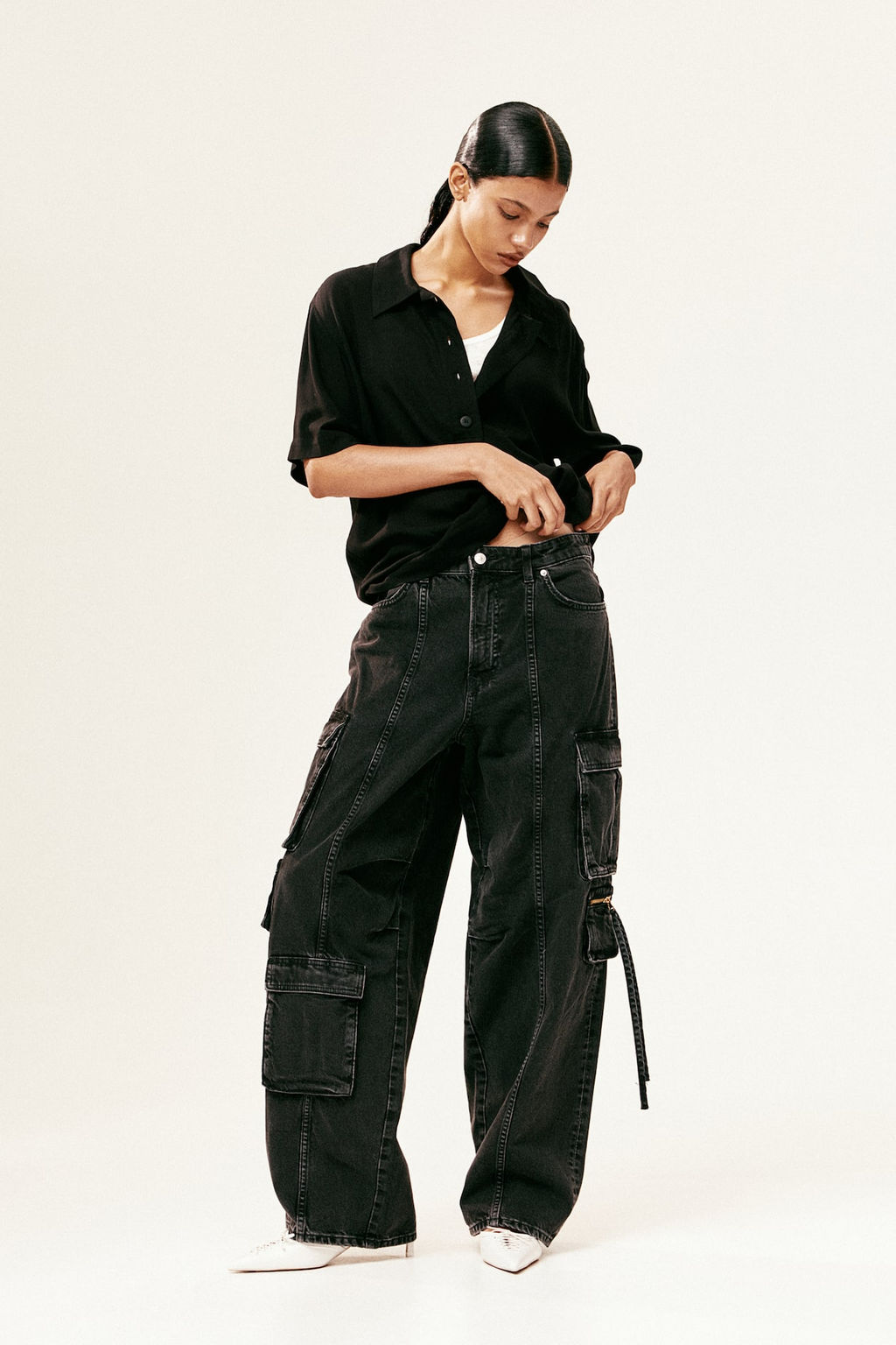 Polo en crepe transparente - H&m фото 2