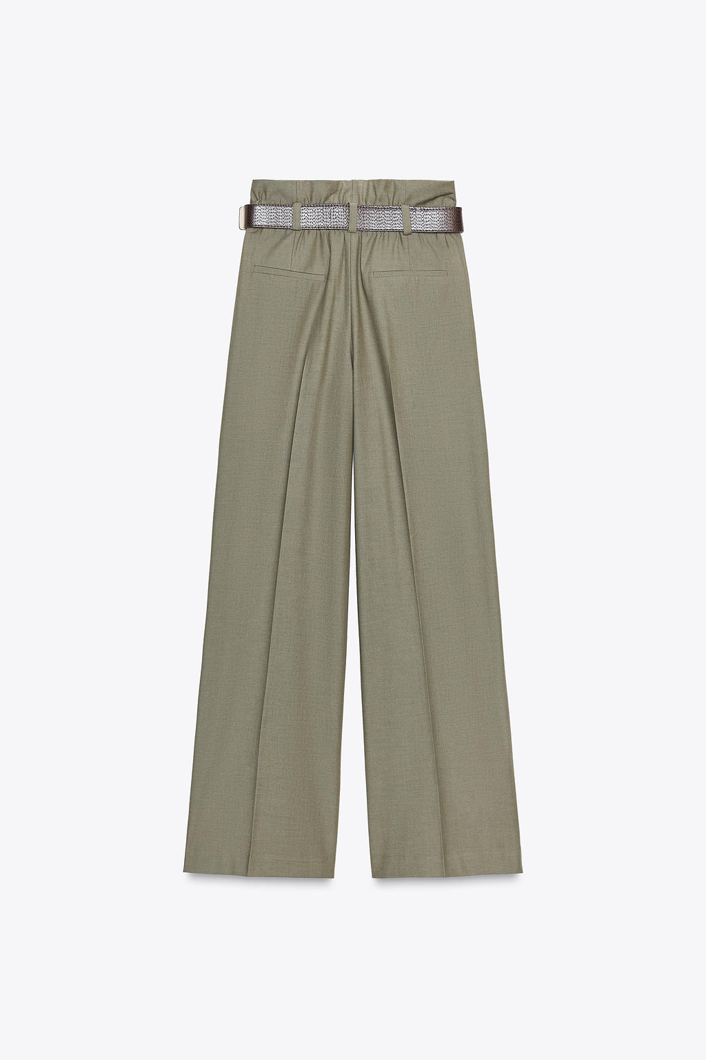 PAPER BAG TROUSERS WITH BELT - Zara фото 7