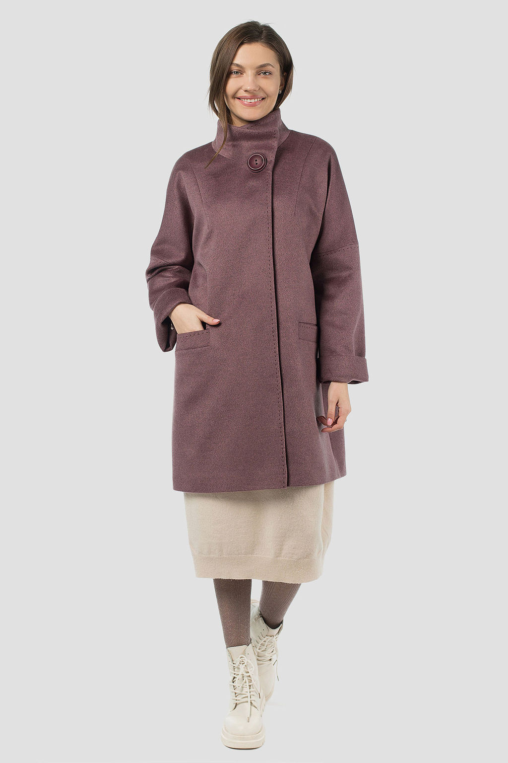 Пальто шерсть 80% женское демисезонное