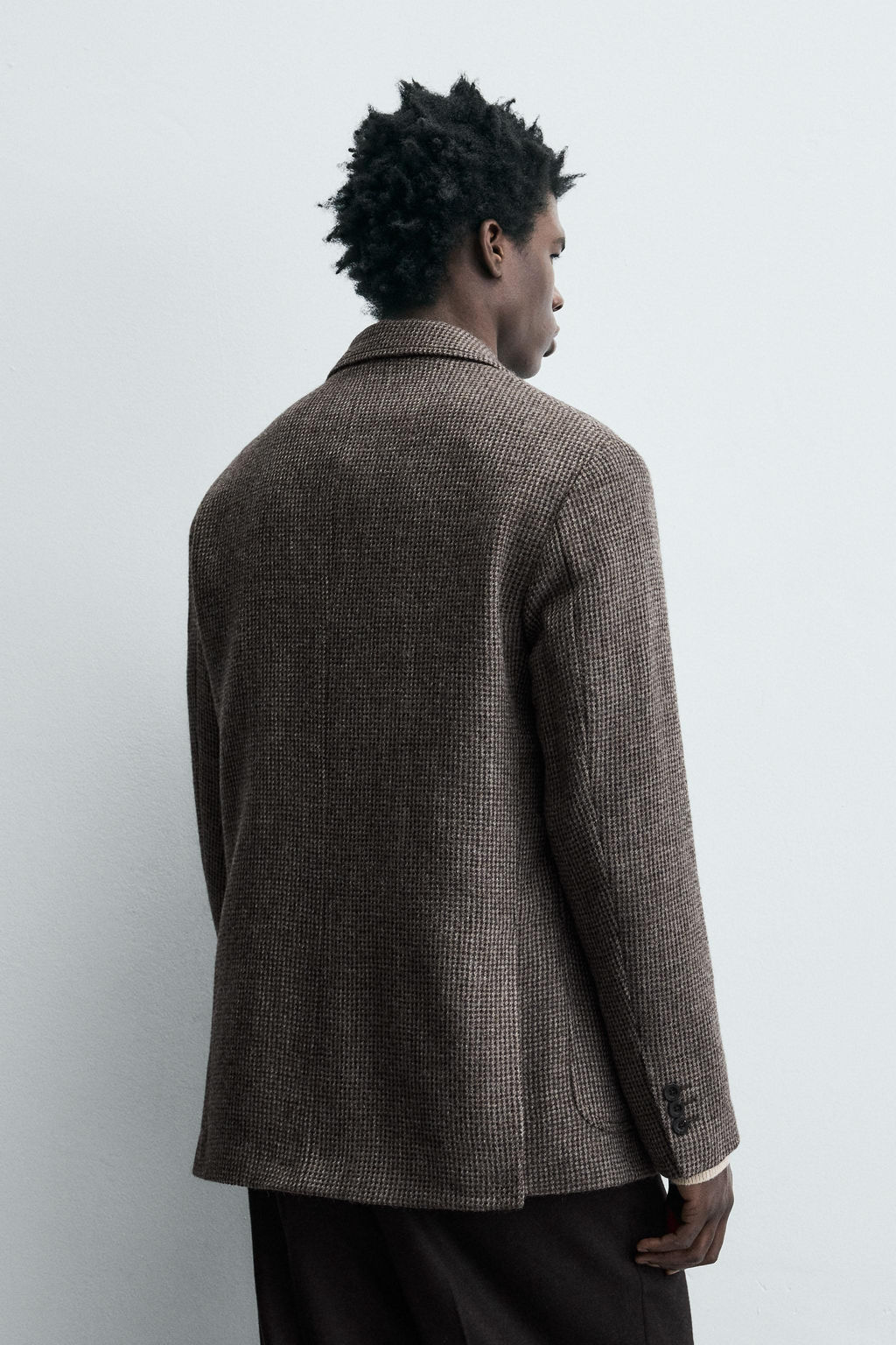 LIMITED EDITION 100% WOOL TEXTURED BLAZER - Zara фото 3