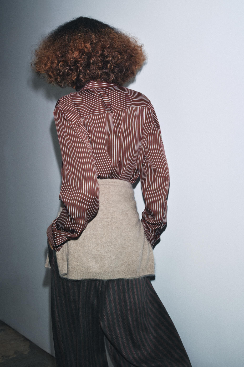 ZW COLLECTION LIMITED EDITION STRIPED SILK SHIRT - Zara фото 3