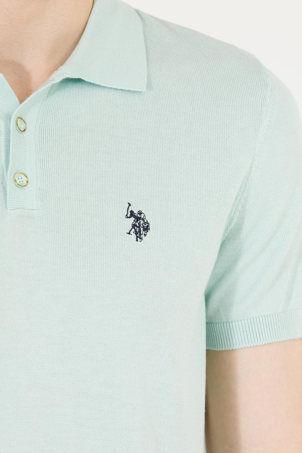 U. S. Polo Assn Мужской трикотажный свитер с воротником-поло - U.s. polo assn фото 21