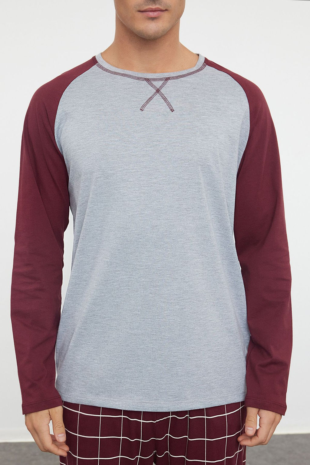 TRENDYOL MAN Yesil %100 Regular Fit Pamuk Ekose Orme Pijama Tak?m? THMAW21PT0879 - Trendyolmilla фото 4