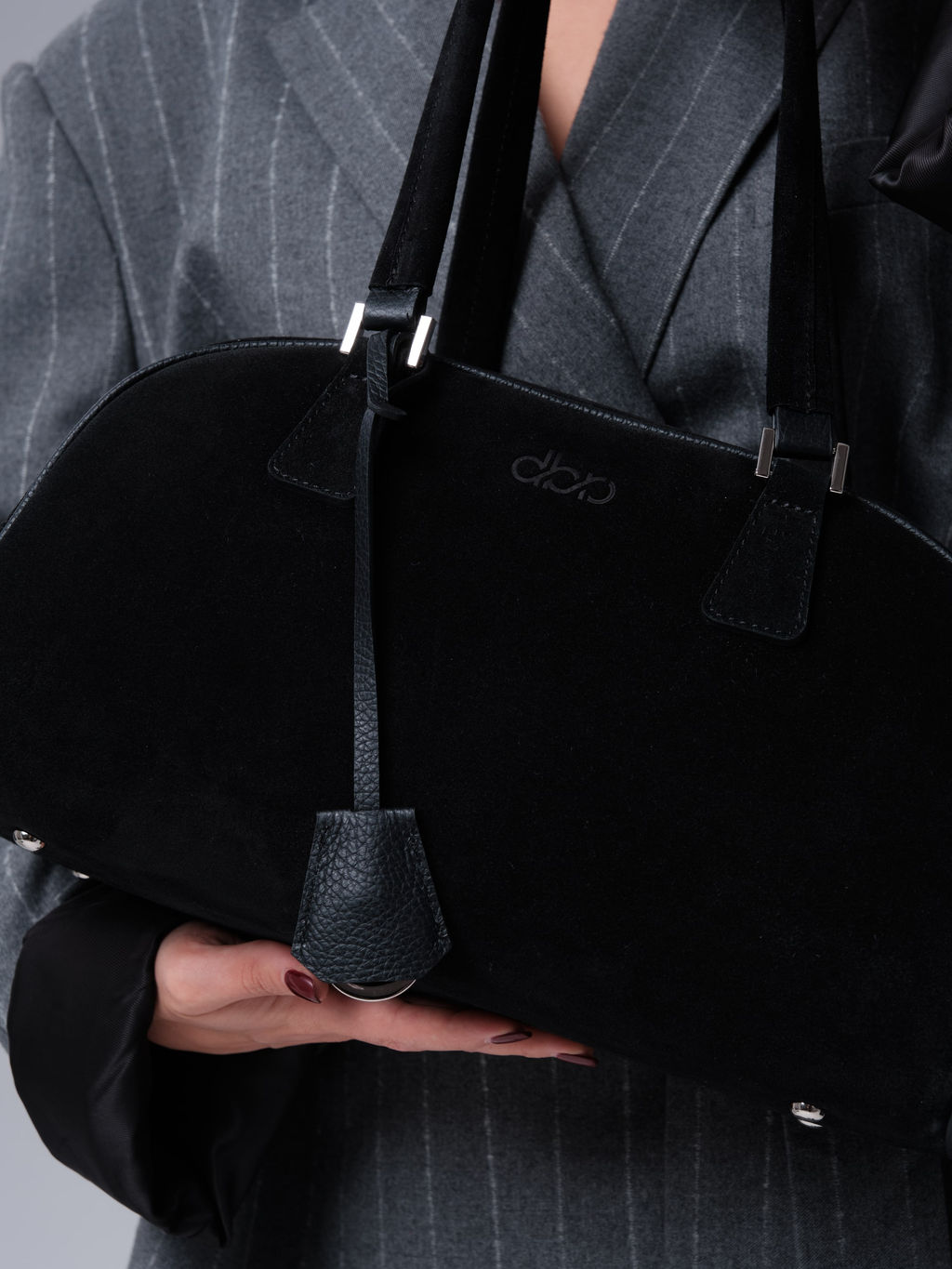 Замшевая сумка Charlotte DBR 31358 черный фото 9