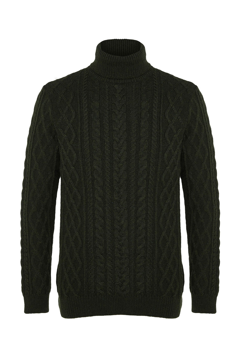 TRENDYOL MAN Vizon Slim Fit Yunlu Bal?kc? Yaka Sac Orgu Triko Kazak TMNAW22KZ0302 - Trendyolmilla фото 12