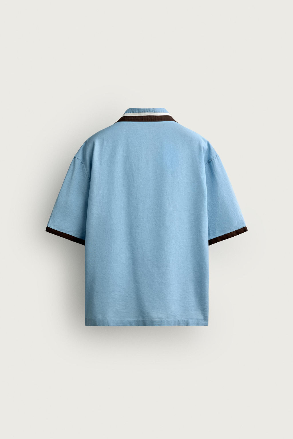 CAMISA RELAXED FIT BORDADO NADADORES / Celeste