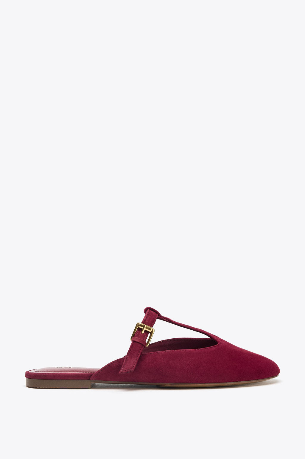 SPLIT SUEDE SLINGBACK SHOES WITH STRAP - Zara фото 5