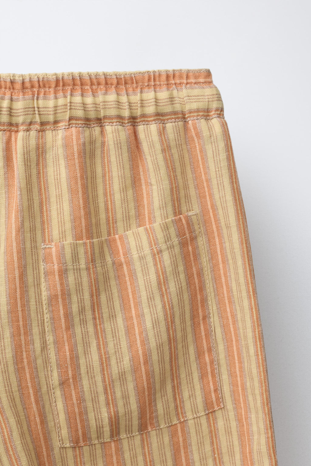PANTAL?N RELAXED RAYAS / Naranja - Zara фото 6