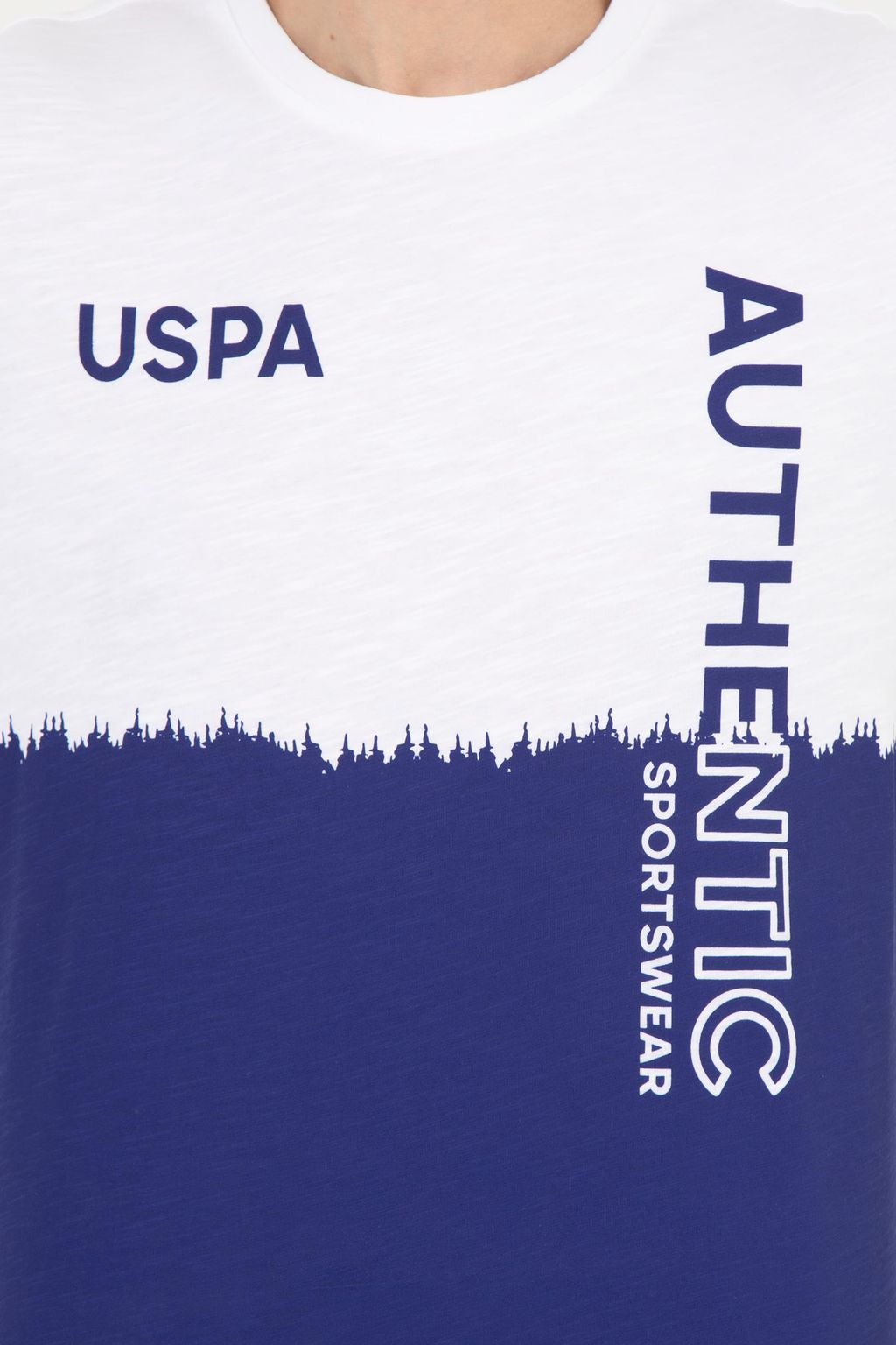 U. S. Polo Assn Мужская синяя футболка с круглым вырезом - U.s. polo assn фото 6