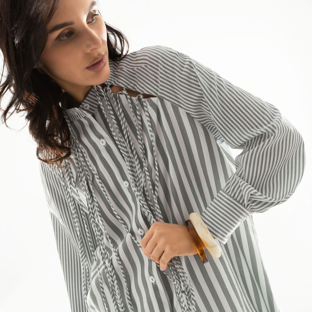 Рубашка, Модная экспертиза (green) - Charutti фото 3