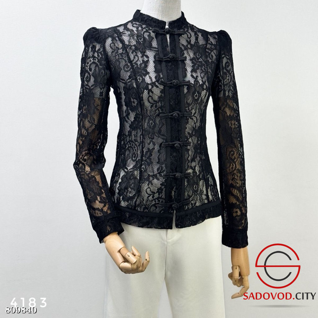 Кружевная блуза на пуговицах - Bruno фото 2