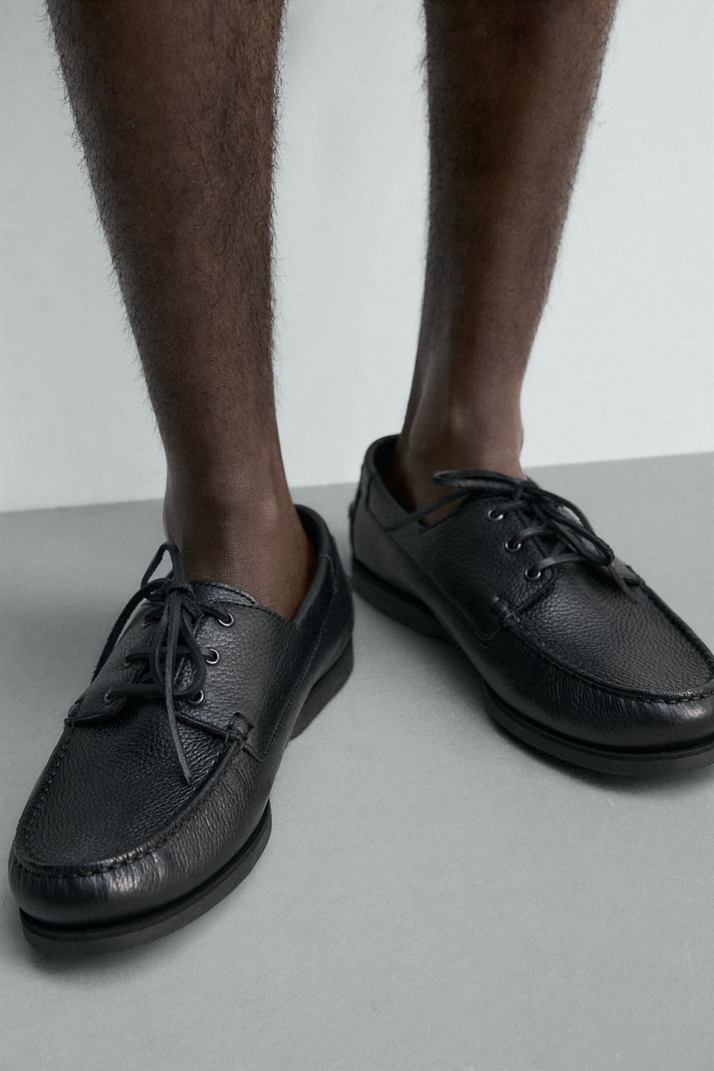 ZAPATO N?UTICO PIEL / Negro - Zara фото 3