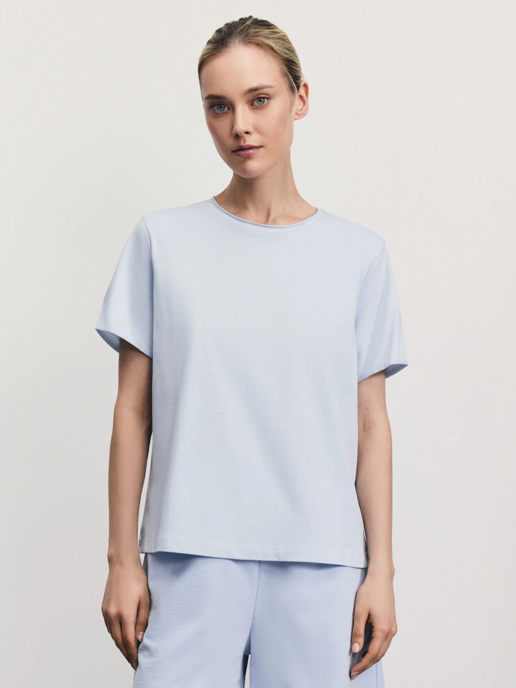 Хлопковая футболка прямого кроя / Zarina  фото 3