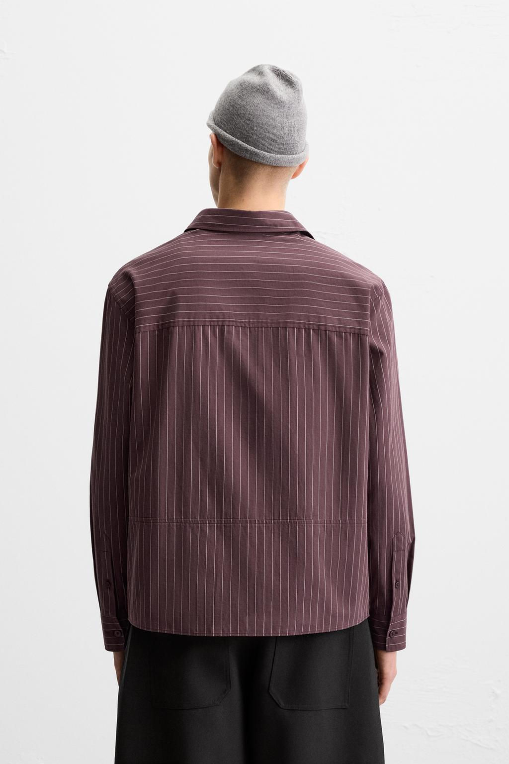 STRIPED COTTON SHIRT - Zara фото 3