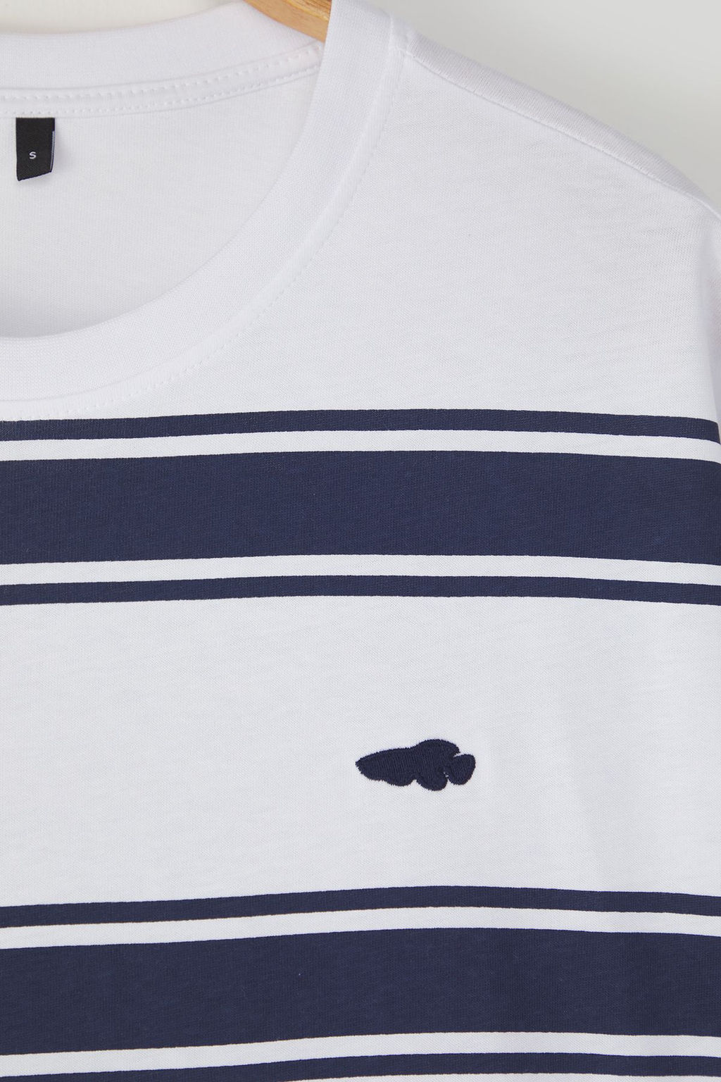 TRENDYOL MAN Beyaz Oversize/Genis Kesim Cizgili Kal?n %100 Pamuk Tok Kumas T-shirt TMNSS25TS00020 - Trendyolmilla фото 9