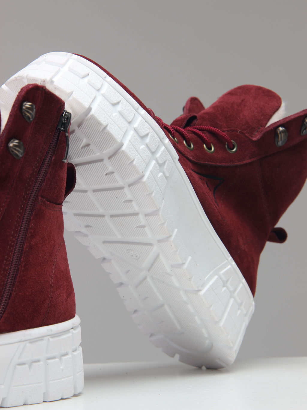 Ботинки 216.212131w. бордо замша/Шерсть