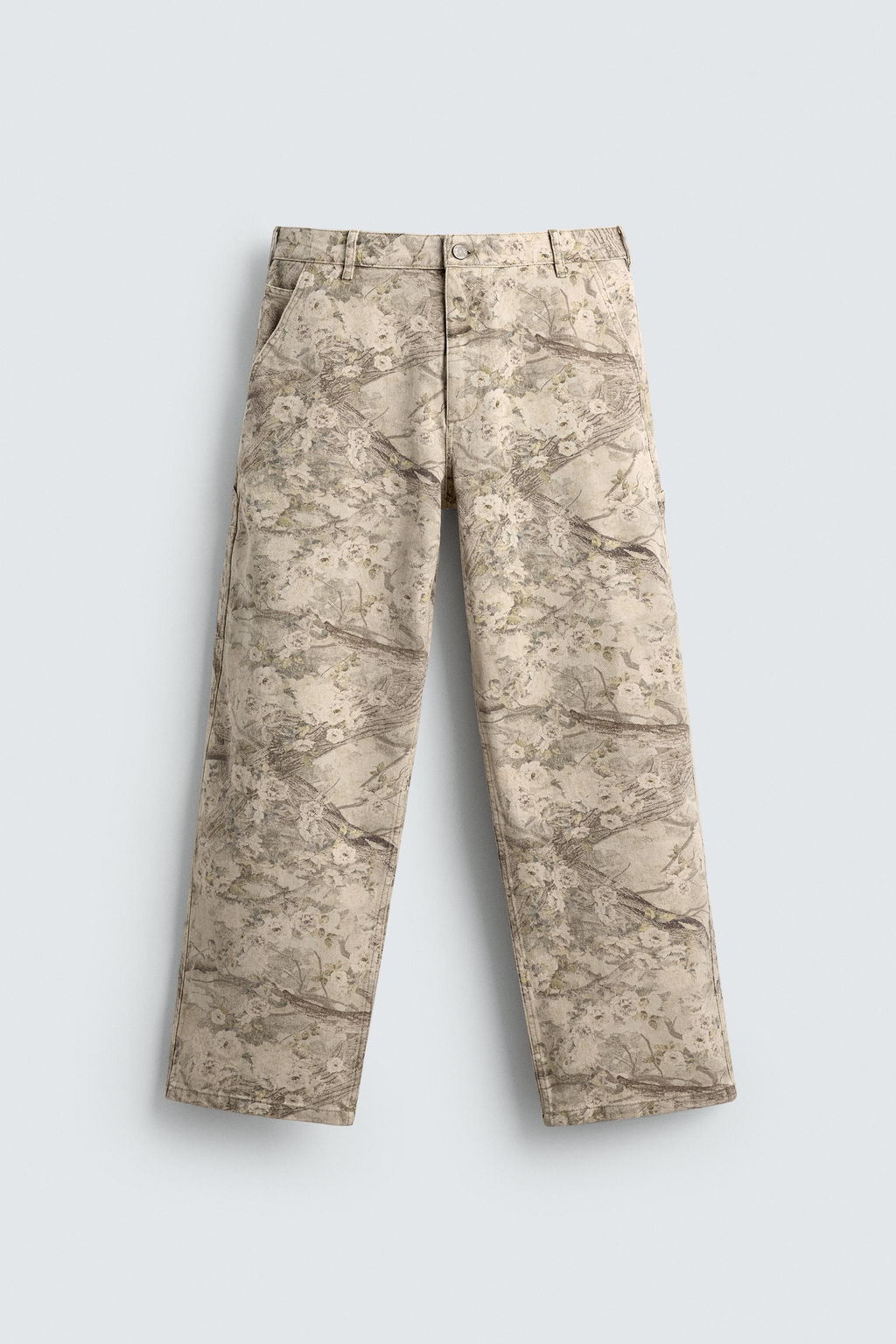 ABSTRACT PRINT CARPENTER TROUSERS - Zara фото 6