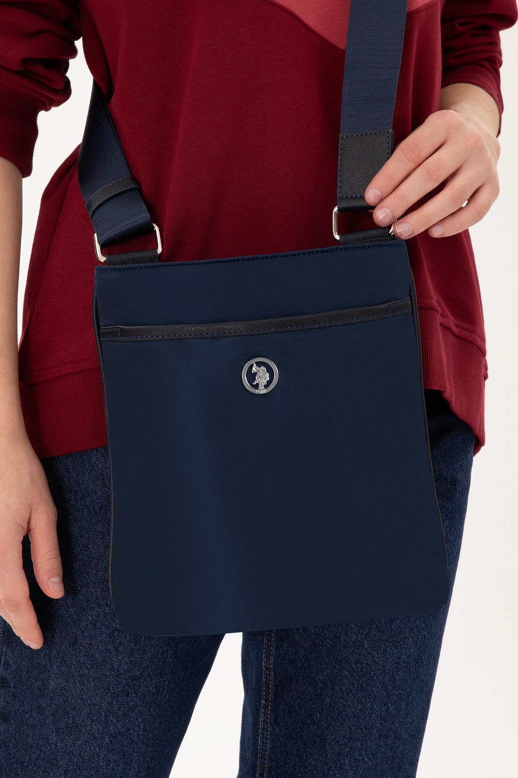 Женская темно-синяя сумка через плечо Неожиданная скидка в корзине - U.s. polo assn фото 2