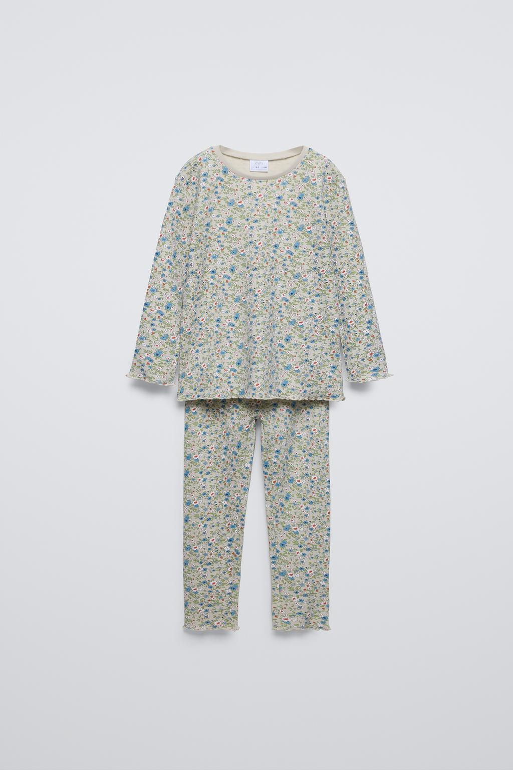 6-14 YEARS/FLORAL PYJAMAS
