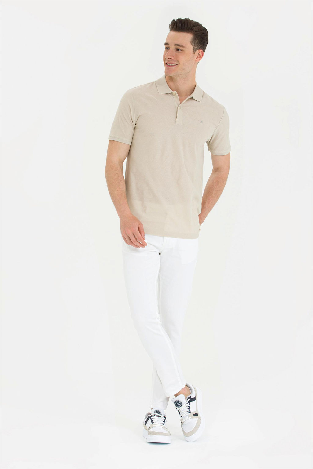 U. S. Polo Assn / Мужские белые брюки из плотной ткани - U.s. polo assn фото 3