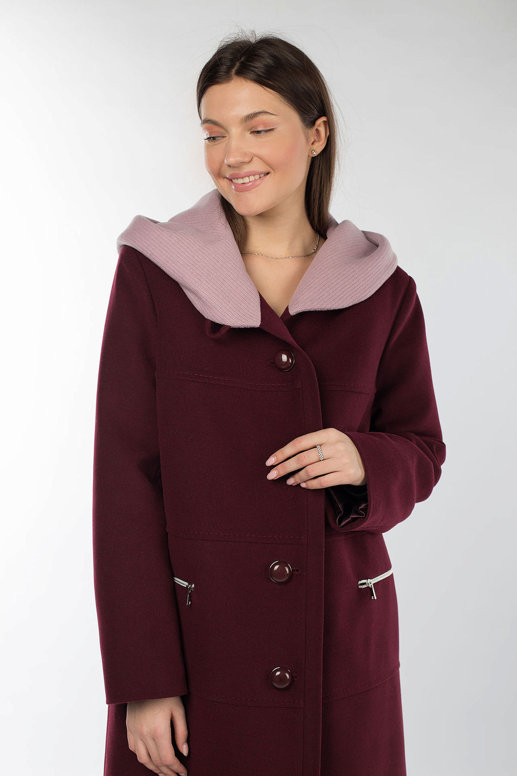 02-3043 Пальто женское утепленное - El podio фото 5