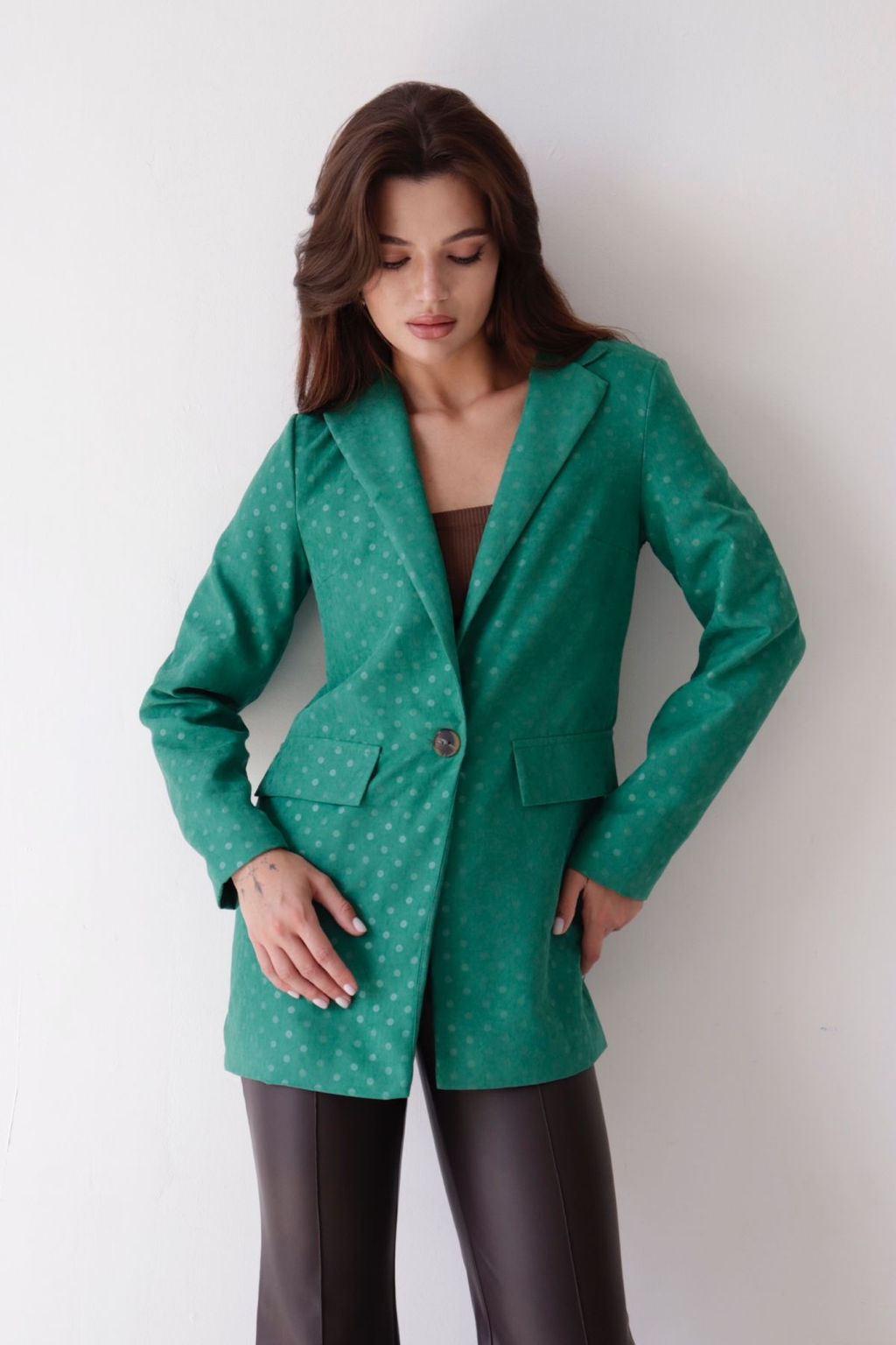 Жакет удлинённый с английским воротником - Martichelli фото 178