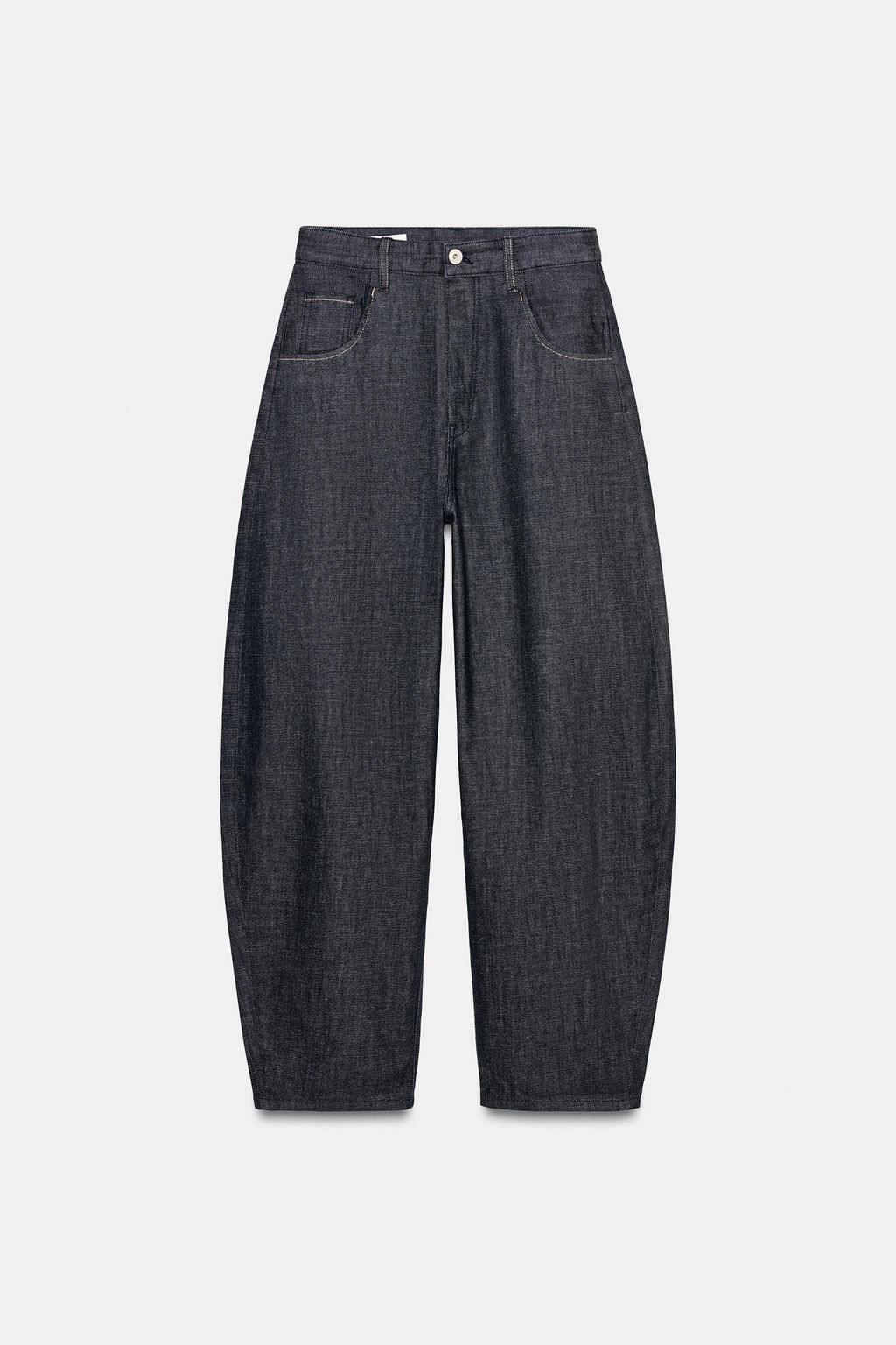 JEANS TRF BARREL TIRO ALTO / ?ndigo oscuro - Zara фото 4