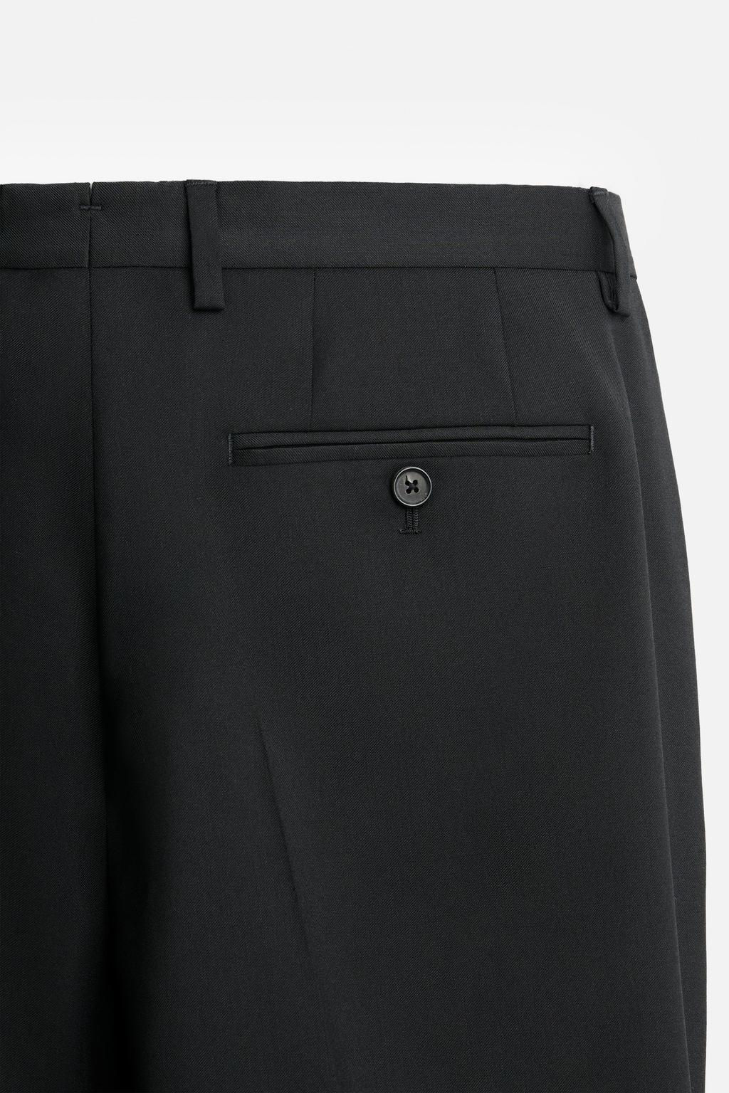 100% WOOL SUIT TROUSERS - Zara фото 8