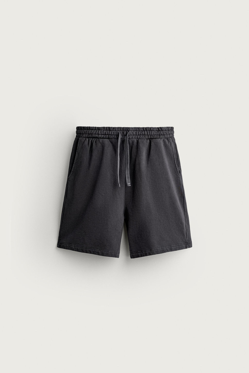 BERMUDA JOGGER B?SICA LAVADA / Antracita oscuro - Zara фото 10