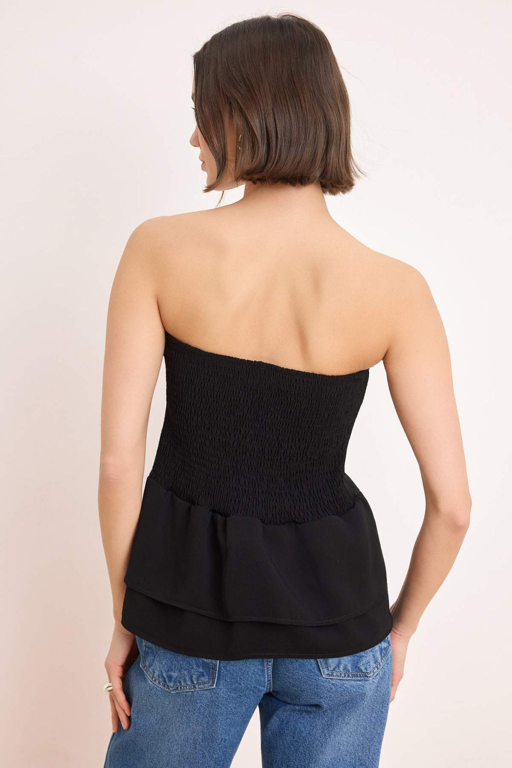 Siyah Buzgu Detayl? Kat Kat Dokuma Bluz TWOSS26BZ00327 - Trendyolmilla фото 4