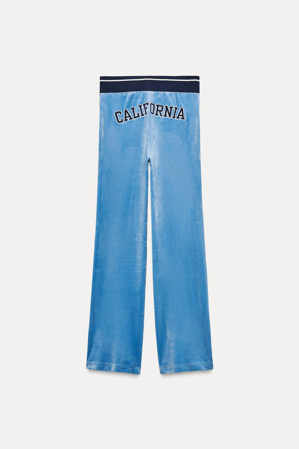 EMBROIDERED VELVET TROUSERS - Zara фото 4