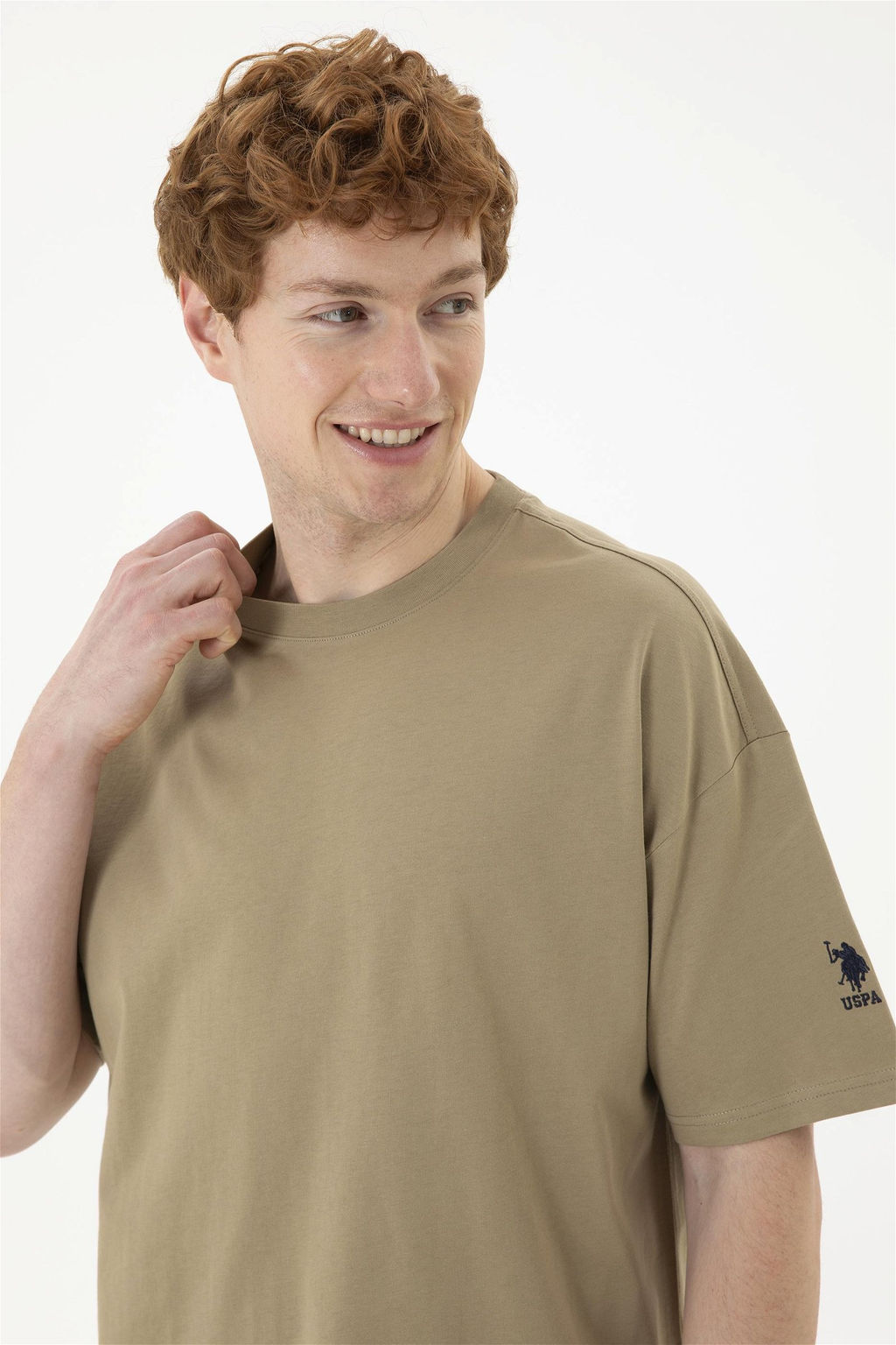 Мужская футболка цвета хаки - U.s. polo assn фото 2