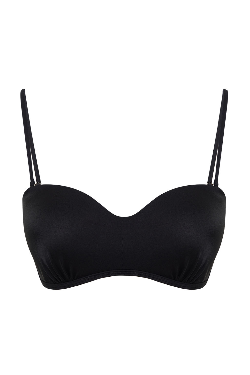 TRENDYOLMILLA Siyah Straplez Buzgulu Bikini Ustu TBESS24BU00112