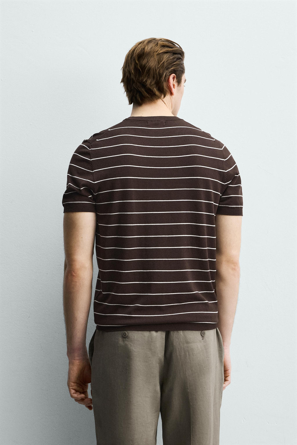 CAMISETA PUNTO MEZCLA VISCOSA / rayas - Zara фото 3