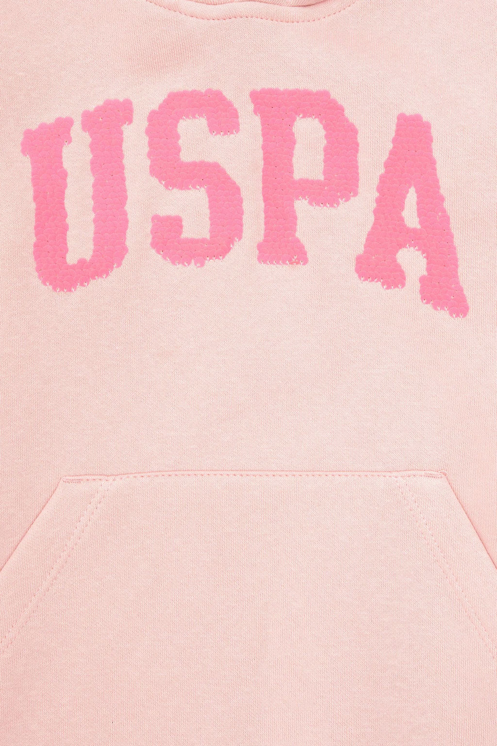 Базовый свитшот пыльно-розового цвета для девочек - U.s. polo assn фото 4