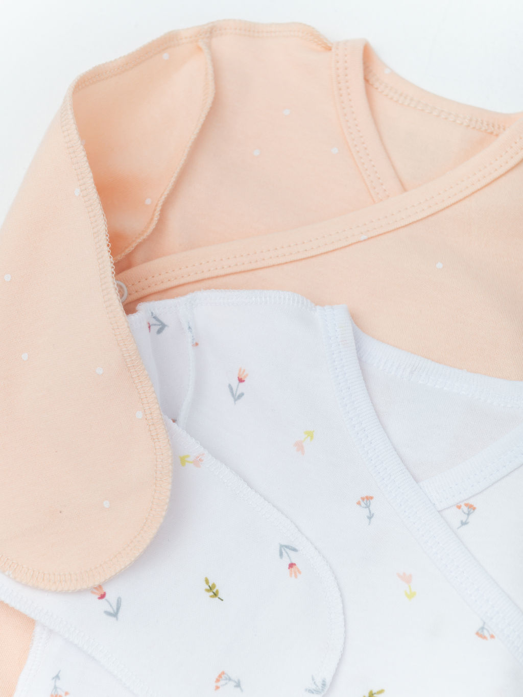 Комплект 2 предмета боди, бел/персик - Lesi kids фото 6